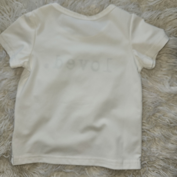 2T toddler white tshirt. Unisex. - Picture 2 of 3
